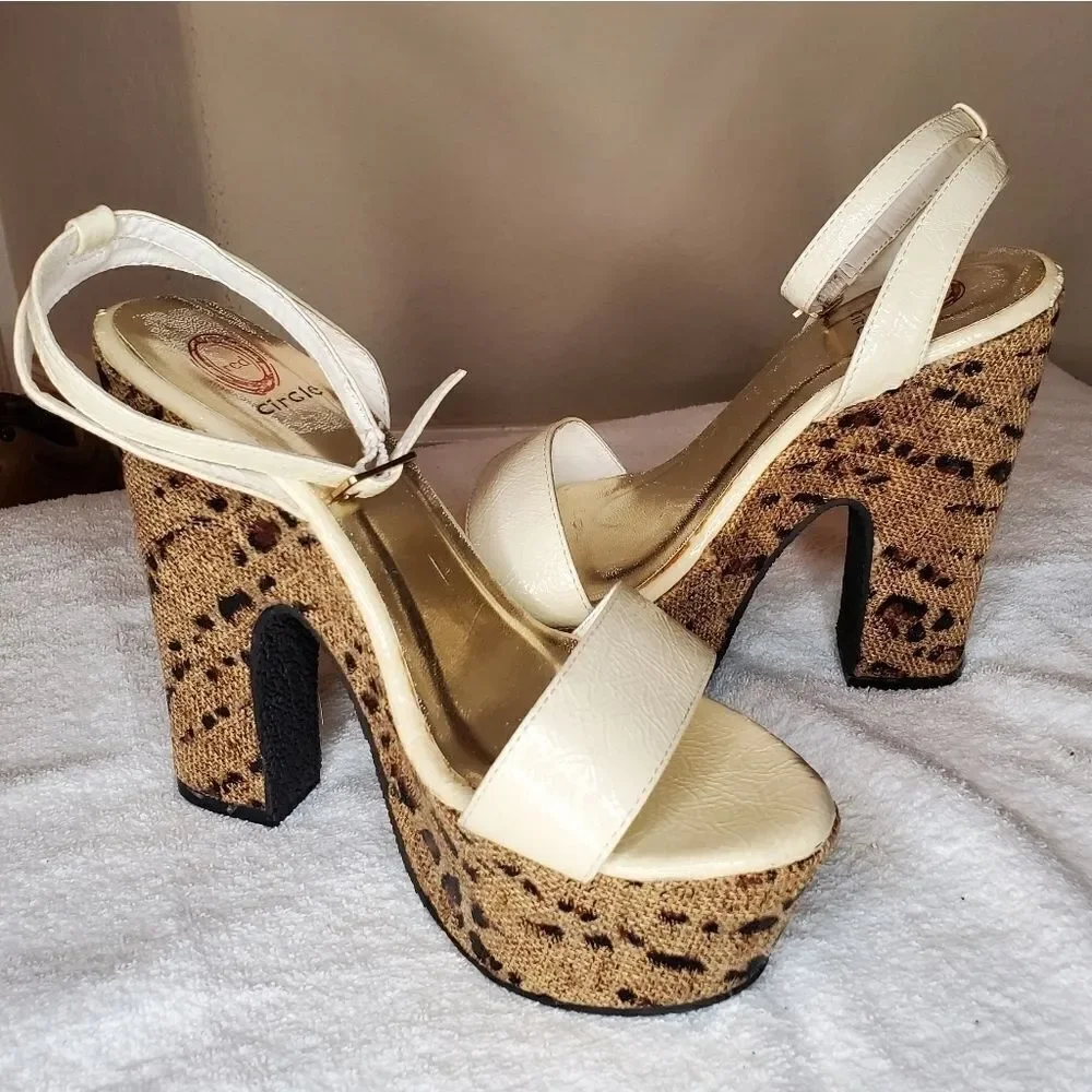 Red Circle Leopard Chunky Platform - Picture 8 of 14